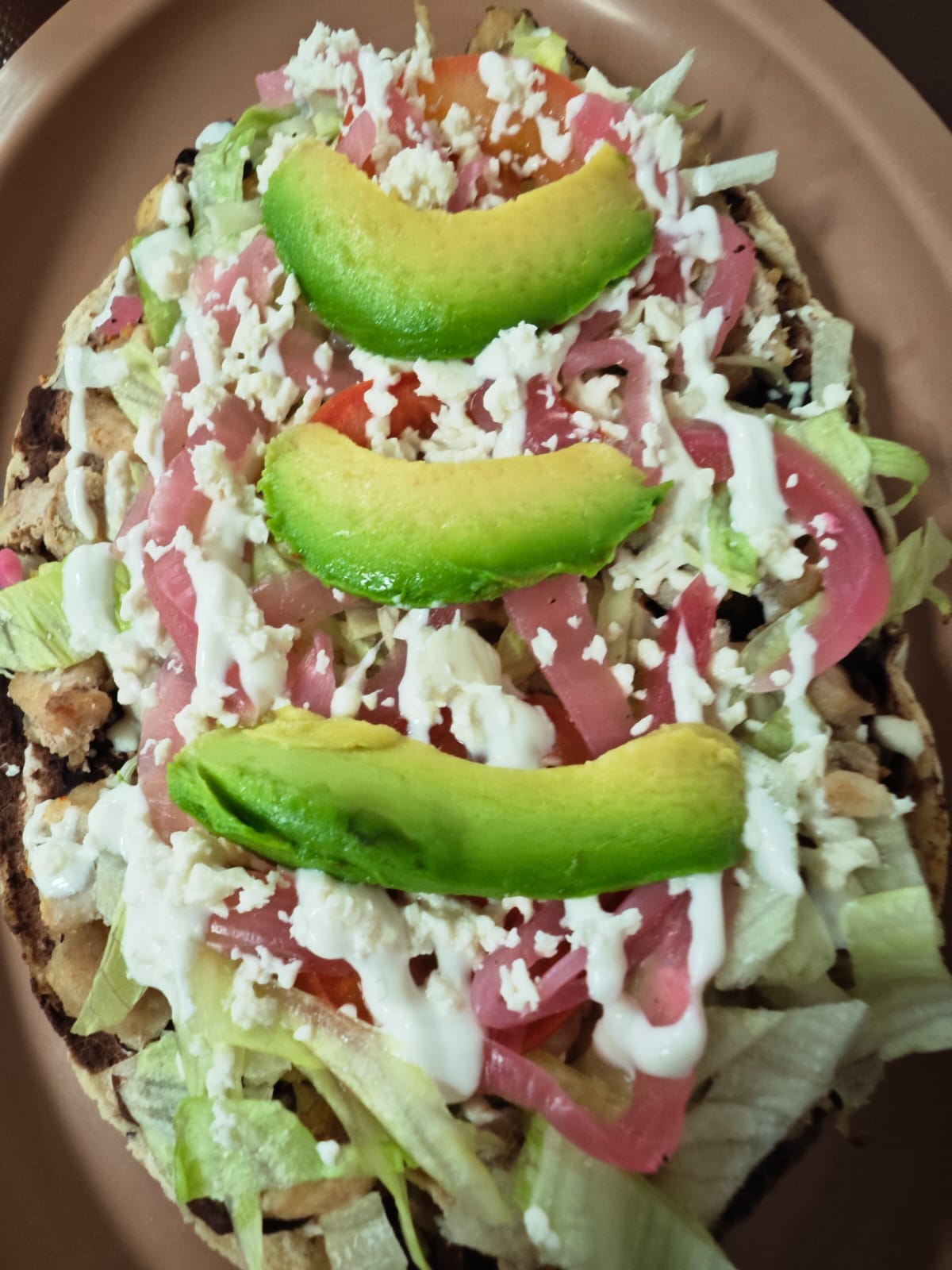 Huarache de carne asada